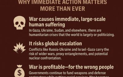 War Is Not Background Noise: Why Immediate Action Matters More Than Ever